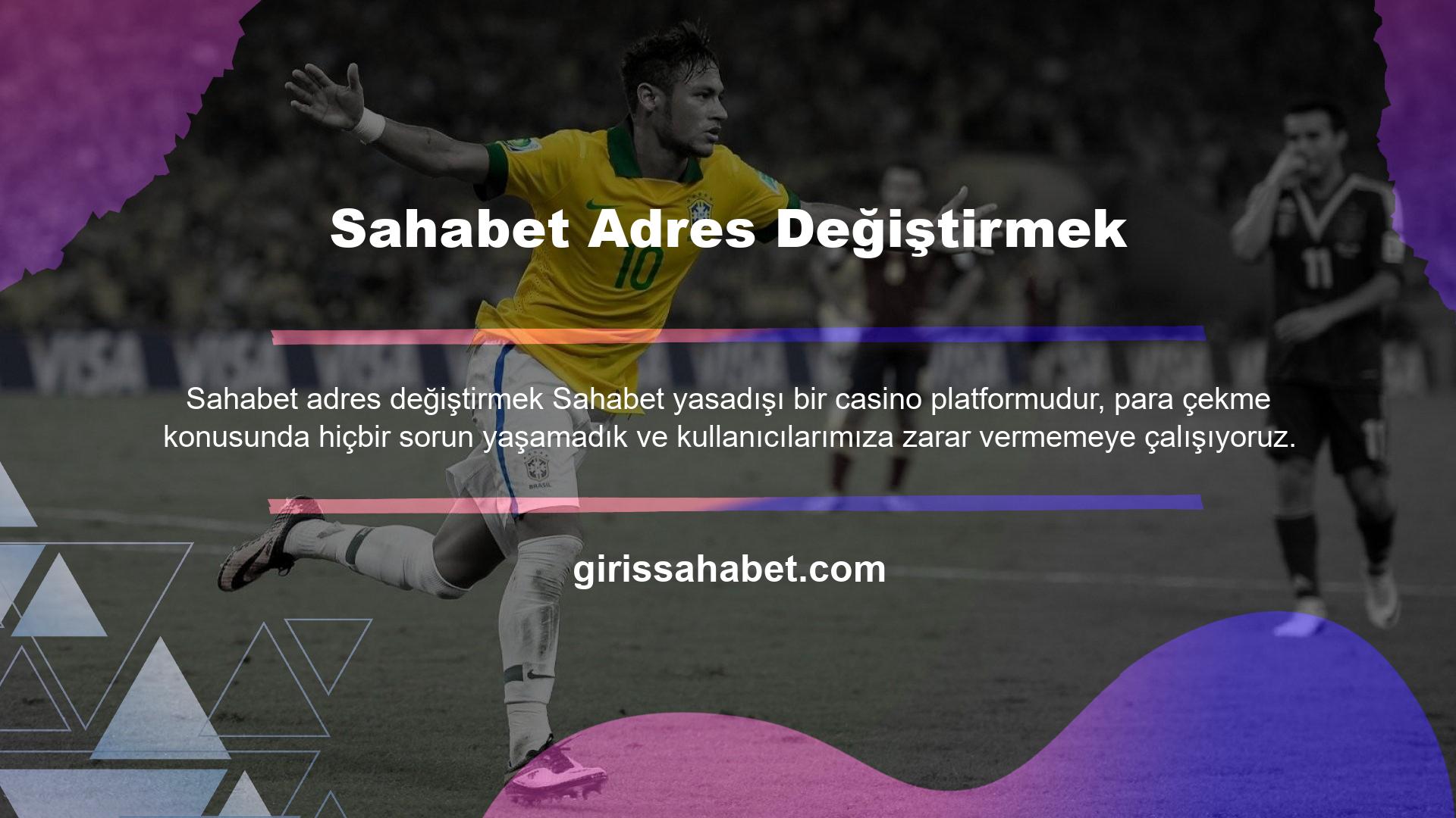 Sahabet adres değişikliği Sahabet, özellikle Türkiye'de güvenilir siteler bulmak ne kadar zor olursa olsun, kullanıcıların kolaylıkla para çekebilecekleri bir platform olarak tanıtılmaktadır